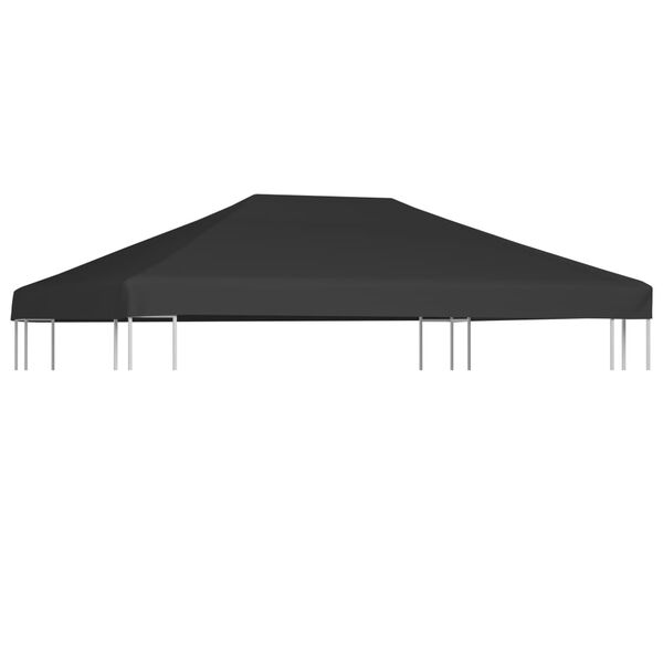 vidaXL Toldo de cenador 310 g/m² 4x3 m gris