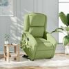 vidaXL Sill&oacute;n de masaje reclinable elevable terciopelo verde claro