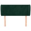 vidaXL Cabecero de terciopelo verde oscuro 103x23x78/88 cm