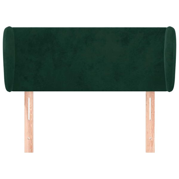 vidaXL Cabecero de terciopelo verde oscuro 103x23x78/88 cm
