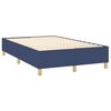 vidaXL Cama box spring con colch&oacute;n tela azul 120x200 cm