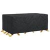 vidaXL Funda para muebles Liso Negro 240 x 140 x 90 cm 600D