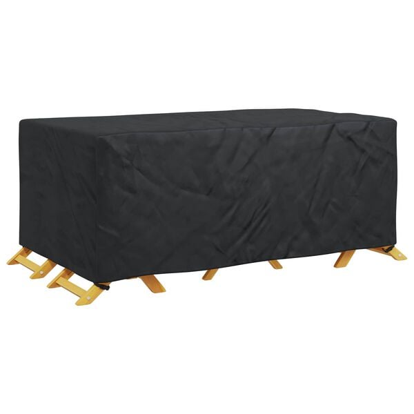 vidaXL Funda para muebles Liso Negro 240 x 140 x 90 cm 600D