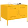 vidaXL Mesa de centro acero amarillo mostaza 68x50x50,5 cm