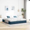 vidaXL Estructura de cama otomana sin colch&oacute;n azul oscuro 200x200 cm