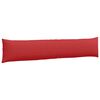 vidaXL Cojines de sofá 2 pcs Rojo 200 x 40 cm tela