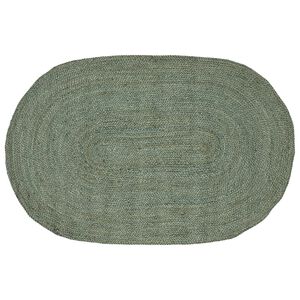 vidaXL Alfombras de &aacute;rea Verde oliva 100 x 152 cm yute