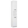 vidaXL Armario de ba&ntilde;o madera contrachapada blanco 32x34x188,5 cm