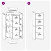vidaXL Mueble archivador 2 pcs 44 x 50 x 139 cm Acero Laminado en Fr&iacute;o