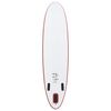 vidaXL Set de paddel surf tabla SUP inflable rojo y blanco