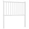 vidaXL Cabecero de repuesto de metal blanco 80 cm