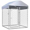 vidaXL Perrera de exterior con techo 100x100x125 cm