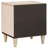 vidaXL Armario de Noche Beige 40 x 33 x 46 cm Madera maciza de Acacia