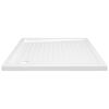 vidaXL Plato de ducha con puntos ABS blanco 80x80x4 cm