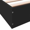 vidaXL Estructura de cama madera de ingenier&iacute;a negra 75x190 cm