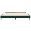 vidaXL Estructura cama sin colch&oacute;n terciopelo verde oscuro 200x220 cm