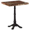vidaXL Mesa de bistr&oacute; de madera maciza reciclada 60x60x76 cm