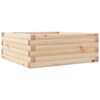 vidaXL Jardinera de madera maciza de pino 60x60x23 cm