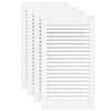 vidaXL Puertas con lamas con puerta 4 uds. Blanco 69 x 49,4 cm