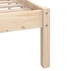 vidaXL Estructura de cama sin colch&oacute;n madera maciza 100x200 cm