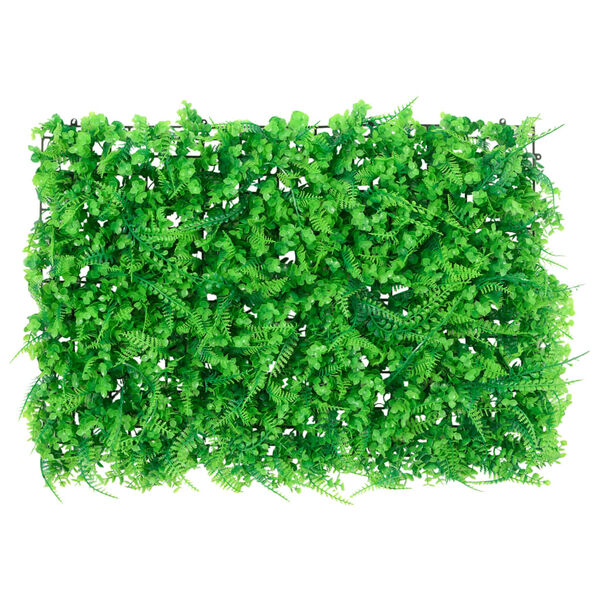 &nbsp;vidaXL Valla de hojas de helecho artificial 24 uds verde 40x60 cm