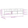 vidaXL Mueble para TV madera contrachapada gris Sonoma 150x30x44,5 cm