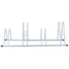 vidaXL Soporte para 4 bicicletas suelo independiente acero galvanizado