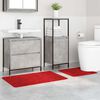 vidaXL Conjunto de alfombra de ba&ntilde;o antideslizante 2 pcs Rojo PP