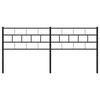 vidaXL Cabecero de repuesto de metal negro 200 cm
