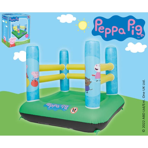 Happy People Castillo hinchable con pelotas Peppa Pig 150x150x150 cm