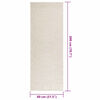 vidaXL Alfombra ZIZUR apariencia yute interior exterior crema 80x200cm