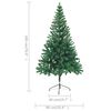 vidaXL &Aacute;rbol de Navidad artificial con luces y bolas 380 ramas 150 cm