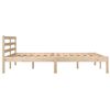 vidaXL Estructura de cama sin colchón madera maciza pino 140x190 cm