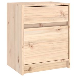 vidaXL Mesita de noche madera maciza de pino 40x31x50 cm
