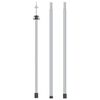 vidaXL Poste telesc&oacute;pico de toldo acero galvanizado 102-260 cm