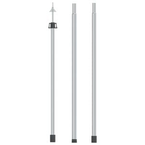 vidaXL Poste telesc&oacute;pico de toldo acero galvanizado 102-260 cm