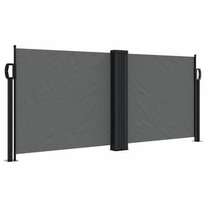 vidaXL Toldo lateral retr&aacute;ctil gris antracita 100x1000 cm