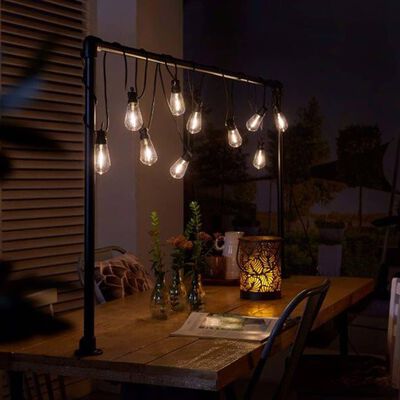 Luxform Juego de luces de fiesta de jardín con 10 LED Hawaii
