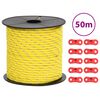 vidaXL Cuerda de vientos con tiras reflectantes y tensores 50 m 4 mm