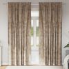 vidaXL Cortinas de Terciopelo 2 pcs champ&aacute;n 260 x 140 cm Terciopelo