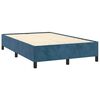 vidaXL Cama box spring con colch&oacute;n terciopelo azul oscuro 120x190 cm