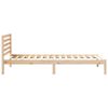 vidaXL Estructura de cama Marrón 90 x 210 cm Madera de pino macizo