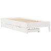vidaXL Estructura de cama sin colch&oacute;n madera maciza blanca 90x190 cm