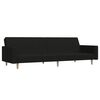 vidaXL Sof&aacute; cama de 2 plazas tela negro