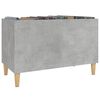vidaXL Mueble discos madera contrachapada gris hormigón 74,5x38x48 cm