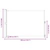 vidaXL Toldo lateral retr&aacute;ctil para patio gris 200x300 cm