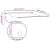 vidaXL Estructura del Toldo Manual Antracita 3,5 x 2,5 m