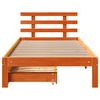 vidaXL Estructura de cama con cajones madera de pino marr&oacute;n 75x190 cm