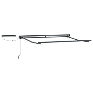 vidaXL Estructura de toldo retr&aacute;ctil el&eacute;ctrico Antracita 2,5 x 2 m