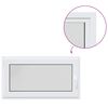 vidaXL Color interno de ventana de s&oacute;tano blanco RISOR 110 x 55 cm